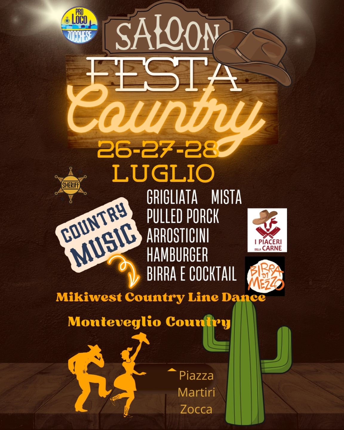 🐎🐎 26-27-28 Luglio torna lattesissima festa Country!!! 🐎🐎

🎶Tanta musica e balli  country con Mikiwest country Line Dance e Monteveglio Country

🍖🍗🥓🥩 Ottimo cibo Grigliata hamburger arrosticini e tanto altro 

🍻🍸🍹🍺 Birra e coktails per tutti!

Vi aspettiamo il prossimo weekend!!!
ipiaceridellacarne_riale
birradimezzo
country countrymusic griglia hamburger pulledporck