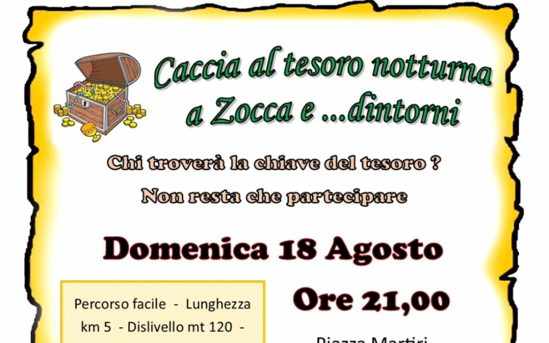 💰Domani sera domenica 18 agosto ci sarà una fantastica caccia al tesoro notturna! 0 (0)