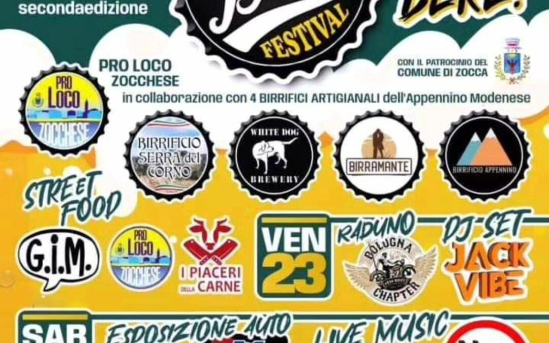 🍺🍺🍺🍺 Venerdì e sabato torna il Zocca Beer Festival! 🍺🍺🍺 0 (0)