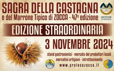 ‼️ Domani ultima domenica della 47^Sagra della Castagna e del Marrone tipico di Zocca 🌰🌰🌰 0 (0)